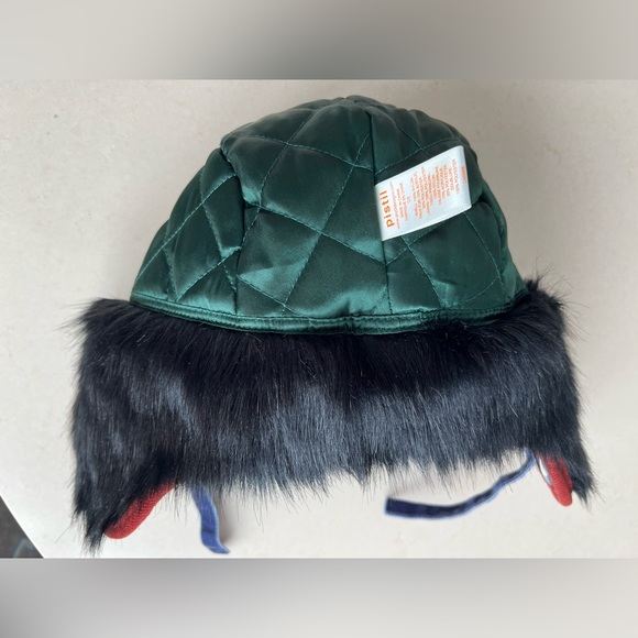 🔥PISTIL Black & White Check RAVE Black Faux Fur Earflap TRAPPER HAT |Women’s OS - Picture 14 of 16